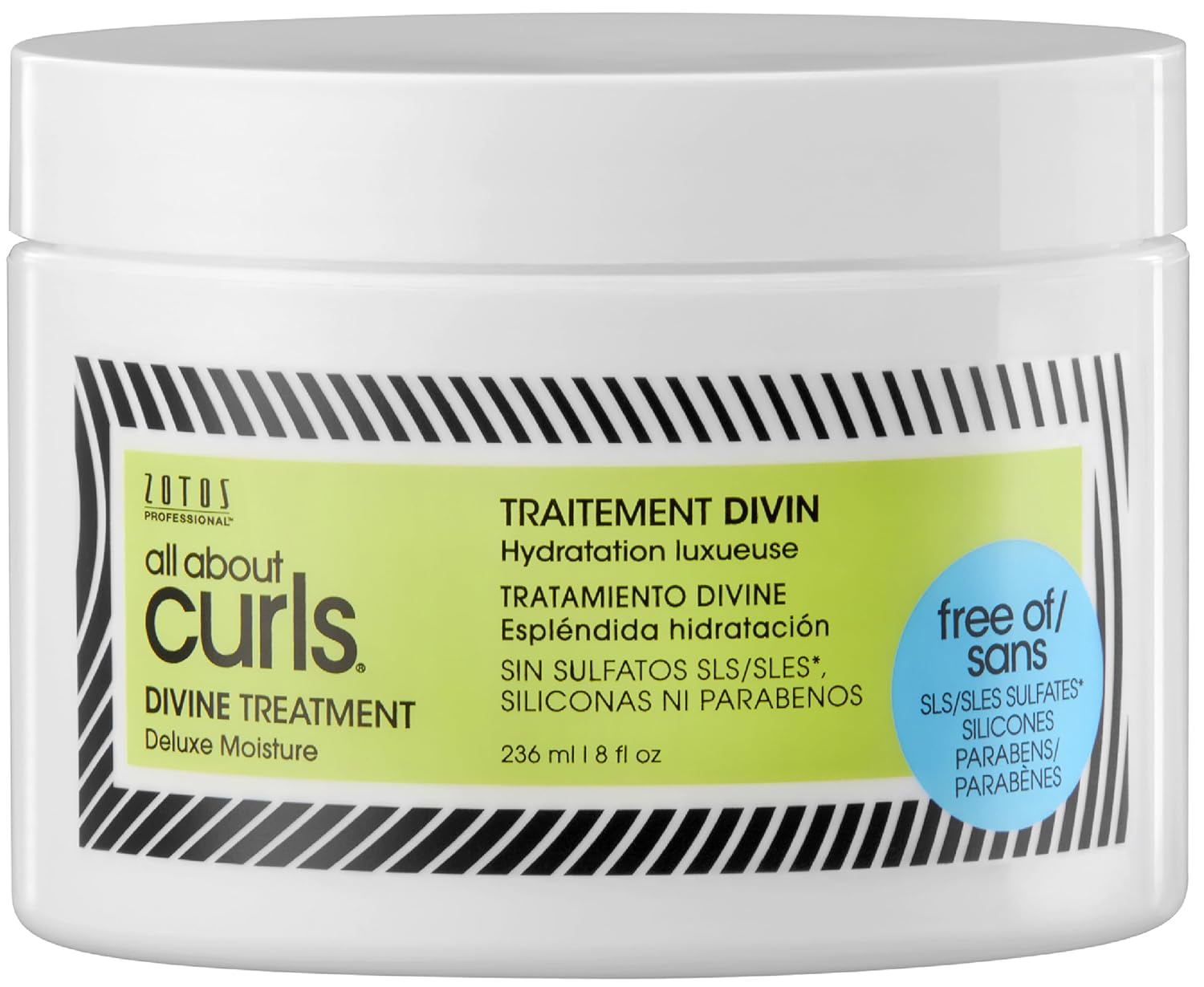 All About Curls Divine Treatment | Deluxe Moisture | Strengthens Hair | 3X Resistance to Breaking | All Curly Hair Types | Vegan & Cruelty Free | Sulfate Free | 8 Fl Oz