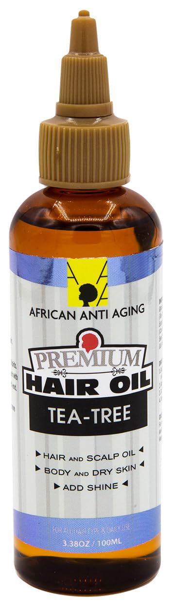 African Anti Aging Premium Hair Oil Tea-Tree 3.38 Oz