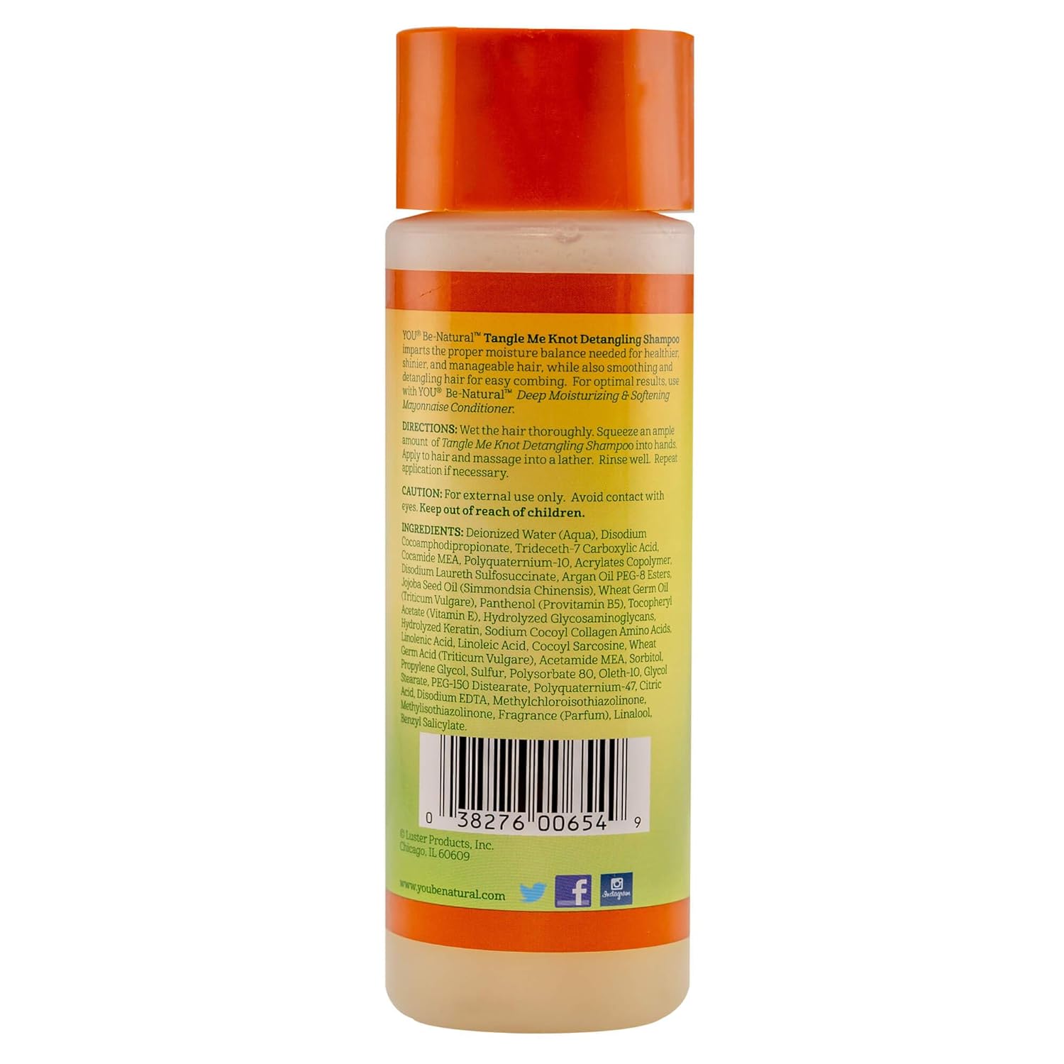 Luster's You Be-Natural Botanical Tangle Me Knot Detangling Shampoo 8 fl. oz.
