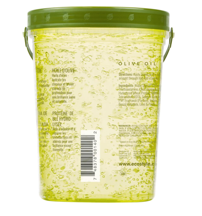 Eco Style Gel Olive Oil Styling Gel - Adds Shine and Tames Split Ends - Delivers Moisture to the Scalp - Nourishes And Repairs - Provides Weightless and Superior Hold - Ideal for all Hair - 80 oz