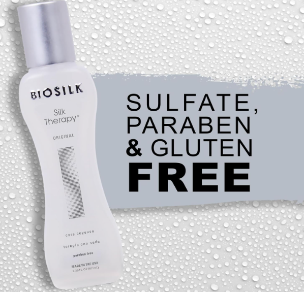 BioSilk Silk Therapy Original, Reconstructing Treatment For Adding Shine & Helping Prevent Split Ends, Sulfate, Paraben, & Cruelty-Free, 2.26 Oz