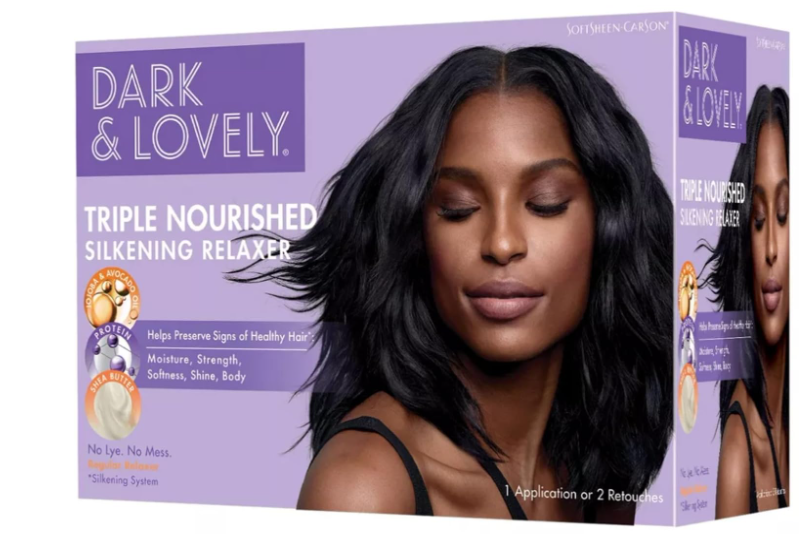 SoftSheen-Carson Dark and Lovely Triple Nourished Silkening No-Lye Relaxer with Shea Butter, Regular