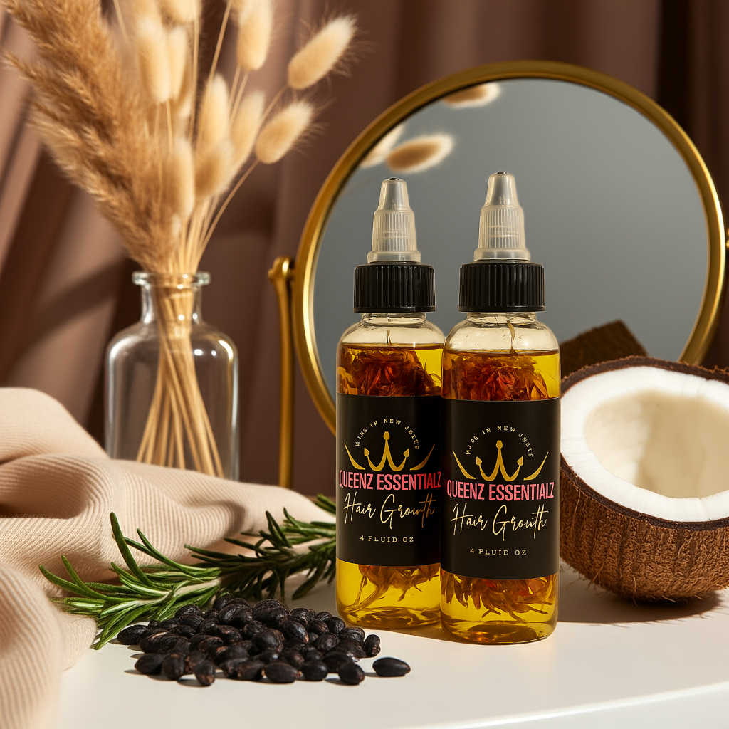 QueenZ EssentialZ Hair Growth Oil, wild growth, Visibly thicker and stronger hair