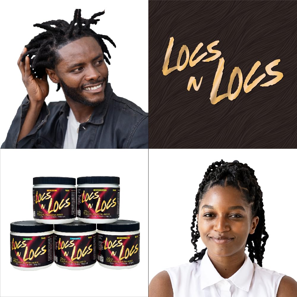 Taha Locs & Locs Gel - 5X Super Extra Hold, Natural & Non-Damaging for Locs, Braids, Twists - 16 Oz (Mango, 1 Pound